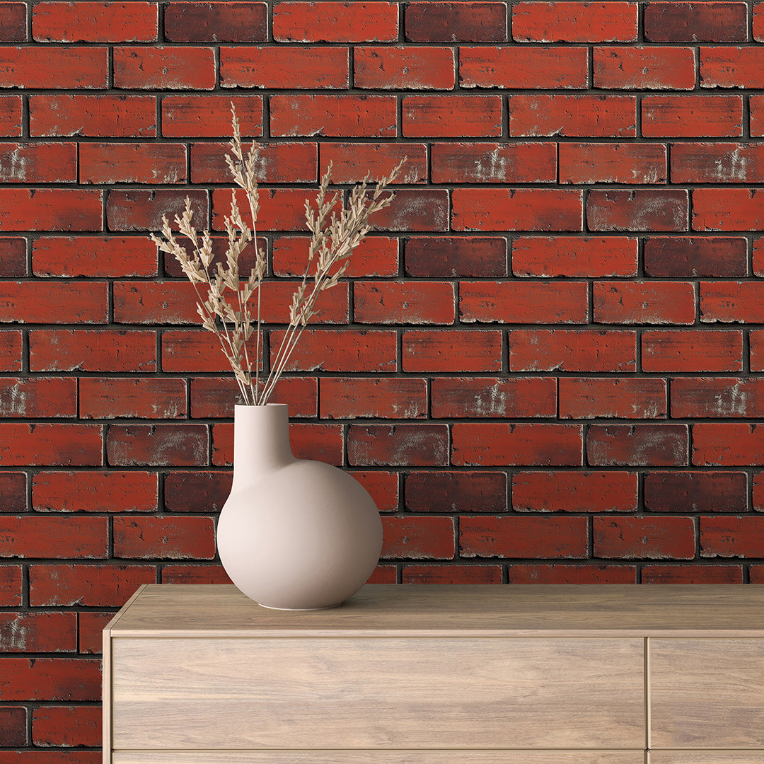 Klinker Ziegelrot-Schwarz Brick