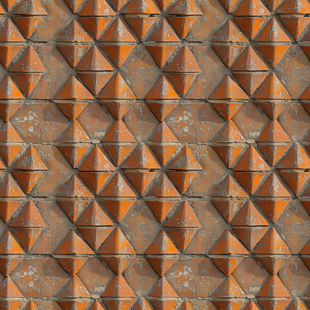 Rust Pyramid Brick