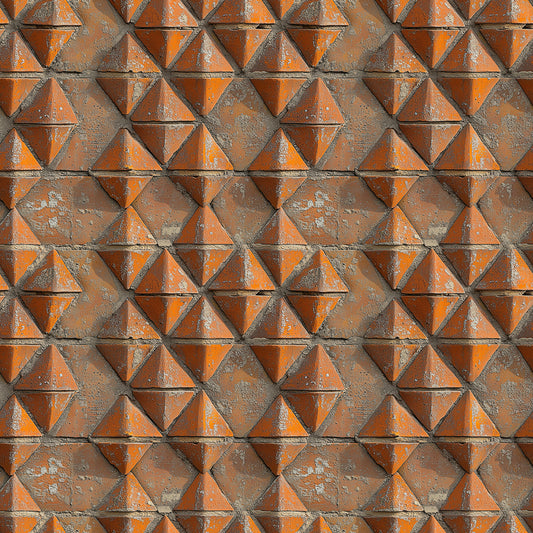 Rust Pyramid Brick