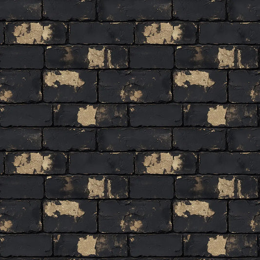 ✅ Selbstklebende Tapete in Gold-Schwarz ✅ Brick-Look mit edlem Metallic-Finish ✅ Luxuriöse Wandverkleidung – Pimp My Wall