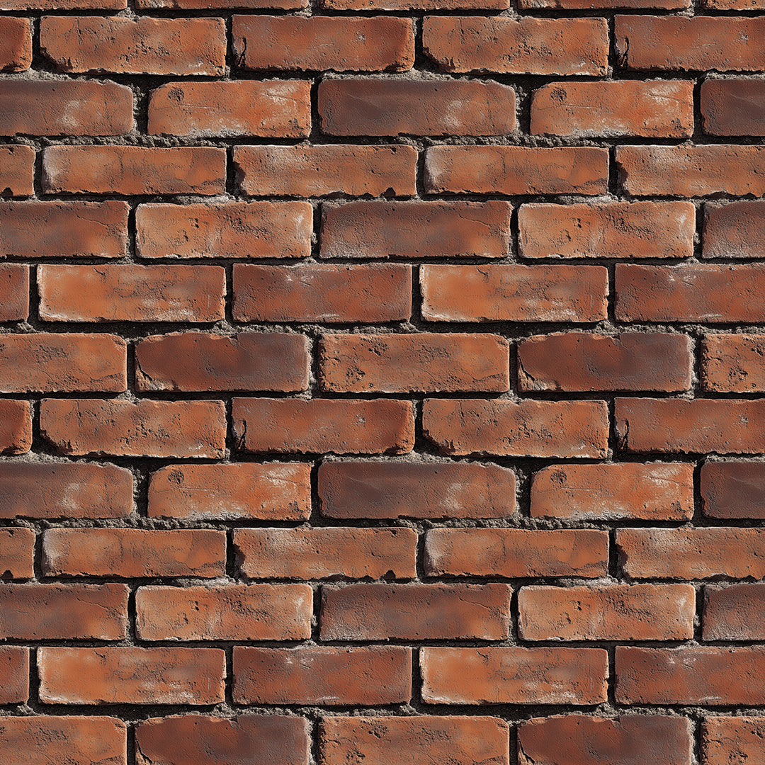 Urban Brick Classic Fliese in Ziegelrot mit realistischer Backsteinstruktur Perfekt für Industrial-Design und authentisches Loft-Flair Selbstklebend & PVC-frei – by PCC FoliaConcept