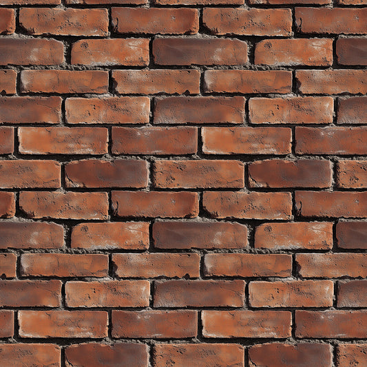 Urban Brick Classic Fliese in Ziegelrot mit realistischer Backsteinstruktur Perfekt für Industrial-Design und authentisches Loft-Flair Selbstklebend & PVC-frei – by PCC FoliaConcept