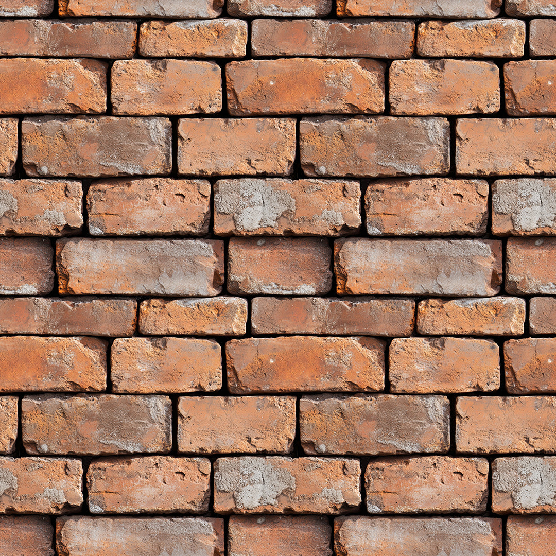 Urban Brick Weathered Fliese mit rustikalem Ziegel-Look und verwitterter OberflächePerfekt für urbane Loft-Ästhetik und Vintage-Designs Selbstklebend & PVC-frei – by PCC FoliaConcept