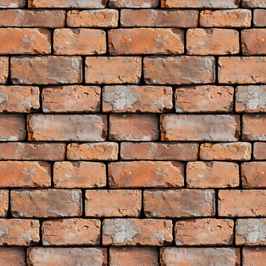 Urban Brick Weathered Fliese mit rustikalem Ziegel-Look und verwitterter OberflächePerfekt für urbane Loft-Ästhetik und Vintage-Designs Selbstklebend & PVC-frei – by PCC FoliaConcept