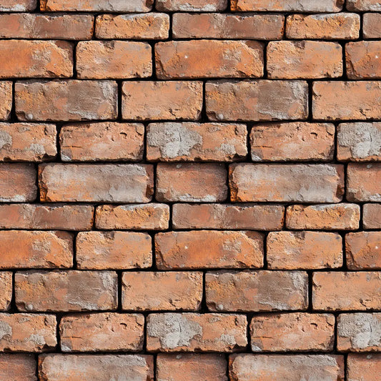 Urban Brick Weathered Fliese mit rustikalem Ziegel-Look und verwitterter OberflächePerfekt für urbane Loft-Ästhetik und Vintage-Designs Selbstklebend & PVC-frei – by PCC FoliaConcept