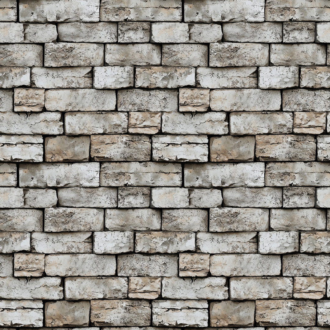 3D-Ziegelfliesen Urban Brick White Grey mit plastischer OberflächePerfekt für stilvolle WandgestaltungenSelbstklebend & PVC-frei – by PCC FoliaConcept