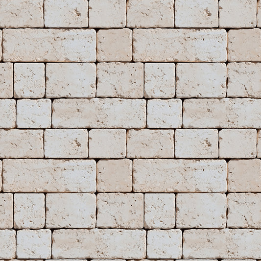 3D-Ziegelfliesen Urban Brick White Sand mit plastischer OberflächePerfekt für natürliche WandgestaltungenSelbstklebend & PVC-frei – by PCC FoliaConcept