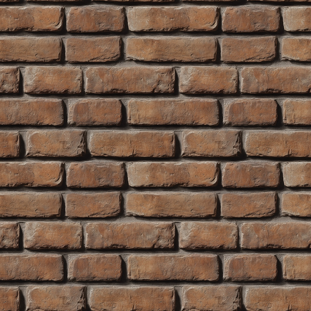 3D-Ziegelfliesen Urban Brick Rust Classic mit realistischer TiefenstrukturFür ausdrucksstarke Wände im Industrial-Look – by PCC FoliaConcept