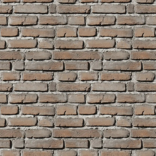 3D-Ziegelfliesen Urban Brick Grey Clay mit strukturierter OberflächeIdeal für moderne Wandgestaltung – by PCC FoliaConcept
