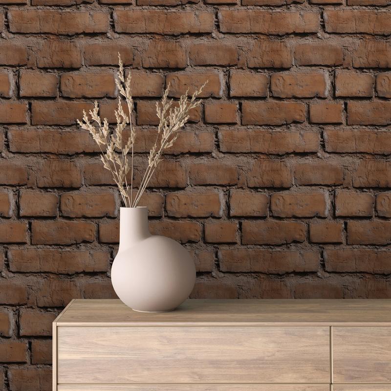 3D-Ziegelfliesen Urban Brick Classic Red mit realistischer TiefenstrukturTraditioneller Ziegel-Look für warme Wandgestaltungen – by PCC FoliaConcept