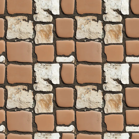 3D-Wandfliesen Urban Mosaic Clay & Chalk in NatursteinoptikKreative Kombination aus Ton & Kalkstein – by PCC FoliaConcept