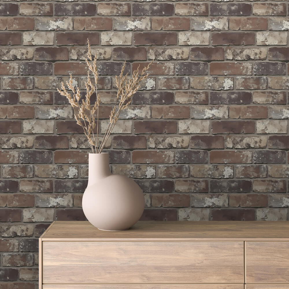 3D-Ziegelfliesen Rusty Brick Vintage mit gealtertem CharmePerfekt für charakterstarke Industrial-Wände – by PCC FoliaConcept