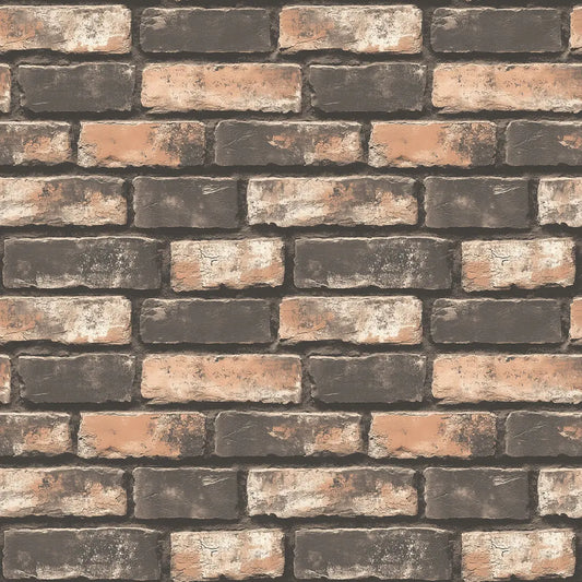 3D-Ziegelfolie Brick Urban Charcoal mit Kontrast-LookModerne Backsteinoptik – PCC FoliaConcept