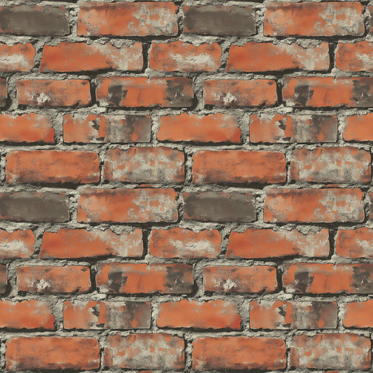 3D-Ziegelfolie Rostrot Tiefgrau mit urbanem CharakterAuthentische Steinoptik für moderne Wohnräume – PCC FoliaConcept