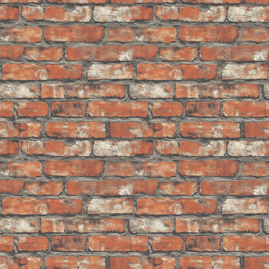 3D-Ziegel Wandfolie in Terracotta-Rot für mediterranes FlairSelbstklebend & PVC-frei – PCC FoliaConcept