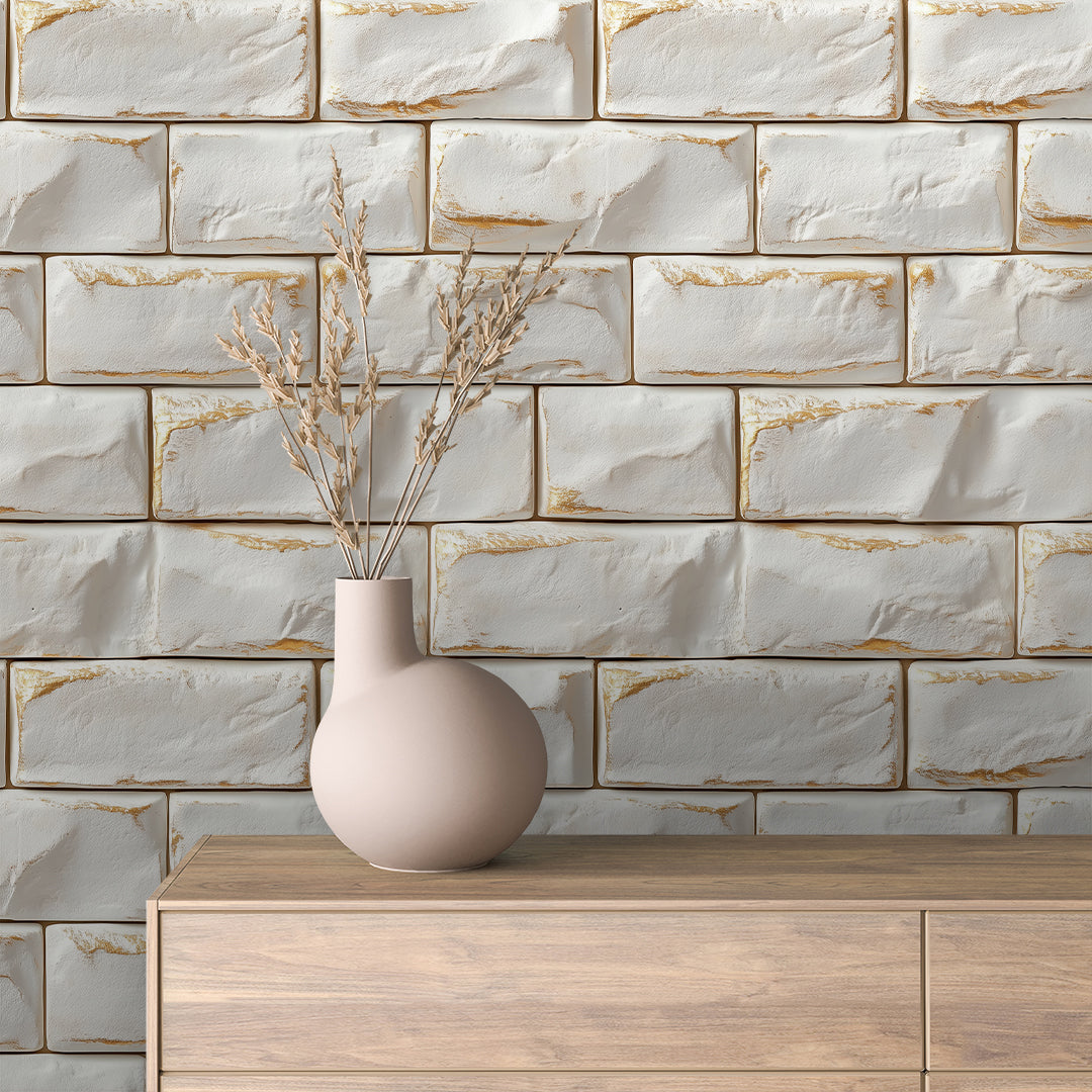 Helle Wandfolie im strukturierten Weiß-Look Minimalistisch, rustikal & selbstklebend PVC-frei – PCC FoliaConcept