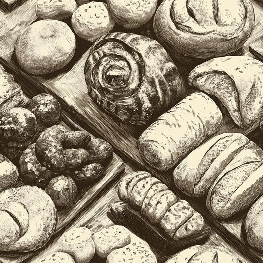 Fototapete Küche Bäckerei Vintage Detailansicht – selbstklebend, PVC-frei