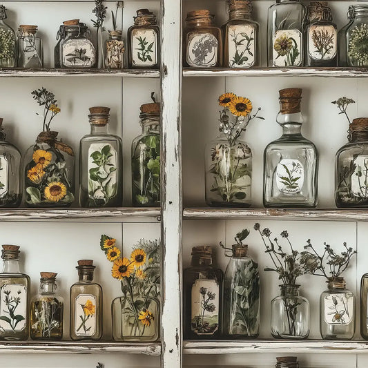 Fototapete Küche Landhaus Botanik Detailansicht – selbstklebend, PVC-frei