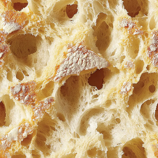 Fototapete Küche Ciabatta Krume Detailansicht – selbstklebend, PVC-frei