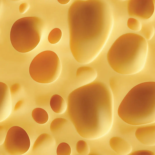 Fototapete Küche Käse Emmentaler Detailansicht – selbstklebend, PVC-frei