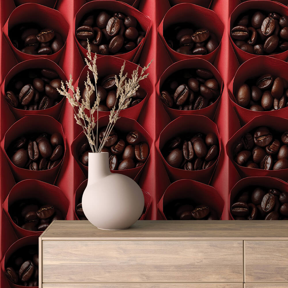 Perfekt für Röstereien, Coffee-Bars & kreative Gastro-Konzepte PVC-freie Tapete schneller Versand▪️Einfach abziehen, aufkleben, fertig! Made in Germany PCC