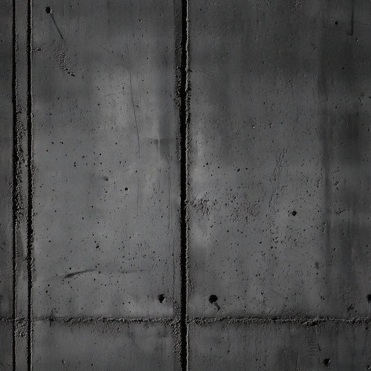 Schwarze Betontapete mit mattem Look Selbstklebend & abwischbar PVC-freie Tapete ▪️ Minimalistisch, modern & tief Made in Germany ▪️ FoliaConcept