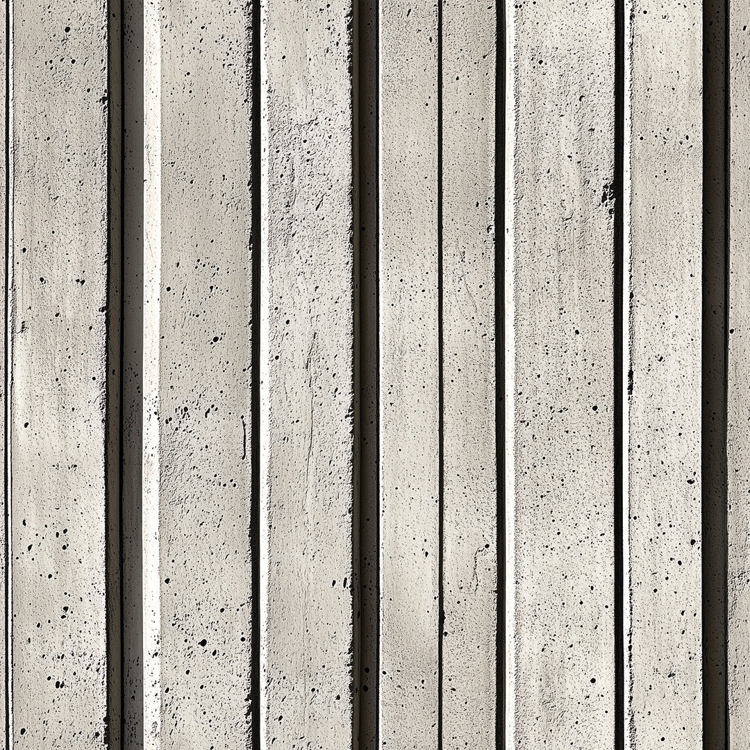 Vertikale Betonstreifen für moderne Raumwirkung Selbstklebend & abwischbar PVC-freie Tapete ▪️ Urbaner Industrial-Look mit Tiefe Made in Germany ▪️ FoliaConcept