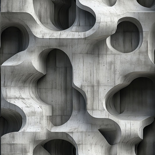 Skulpturale 3D-Betontapete Selbstklebend & abwischbar PVC-freie Tapete ▪️ Modern, kreativ & expressiv Made in Germany ▪️ FoliaConcept