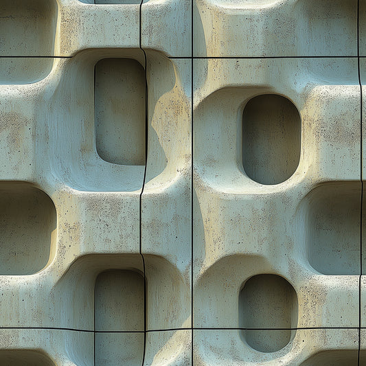 3D Betonoptik in Retro-Mint Gewölbte Strukturen mit Farbtiefe Selbstklebende Designfolie ▪️ Hochwertiger Look ▪️ PVC-frei ▪️ FoliaConcept