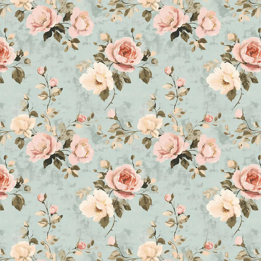 Florale Tapete im Cottage-Stil – mit selbstklebender Rückseite, seidenmatter Oberfläche & romantischem Blütenmuster. Ohne Kleister, ohne Aufwand. Perfekt für gemütliche Räume!