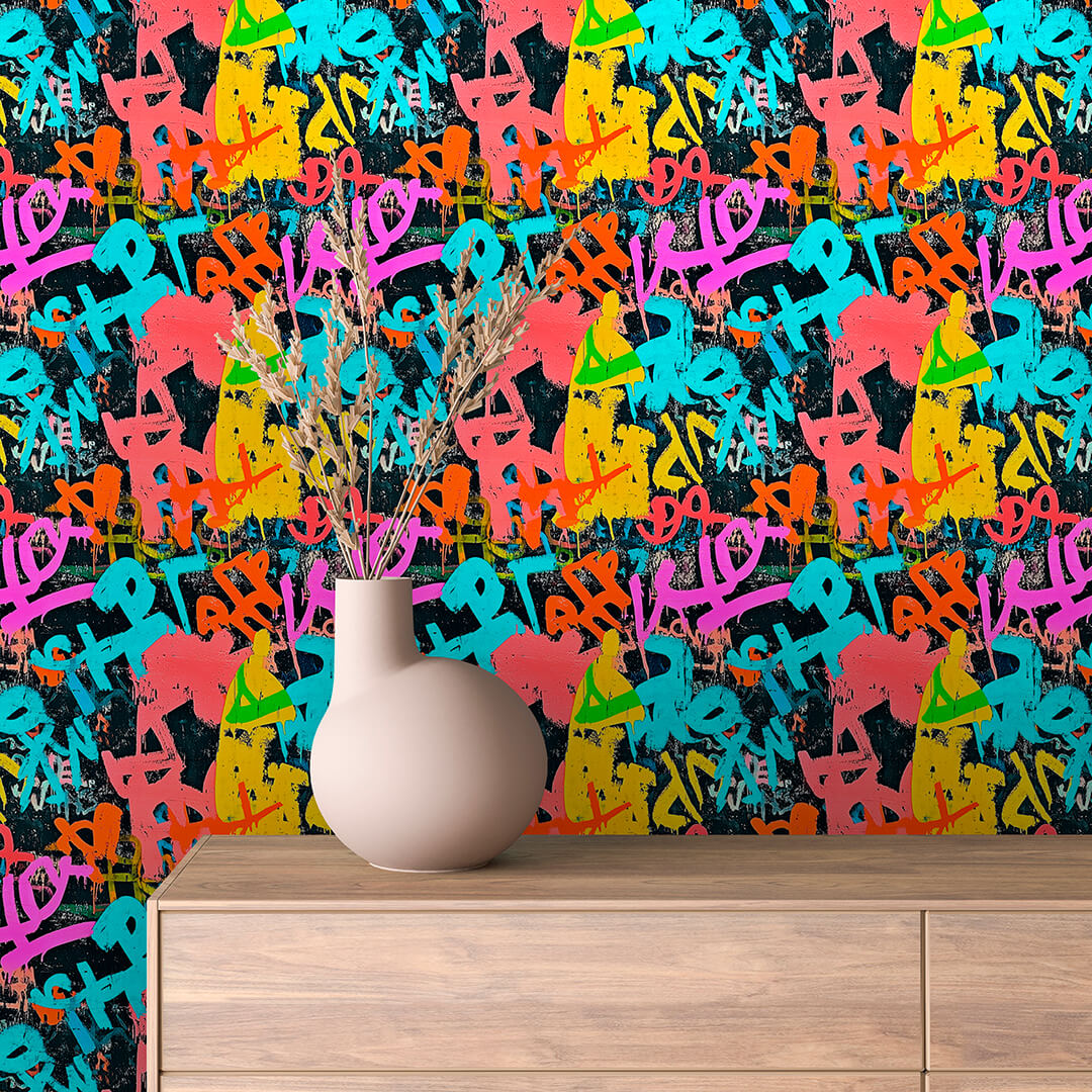 Street-Art Look Kräftige Farben Selbstklebend & PVC-frei – by PCC FoliaConcept