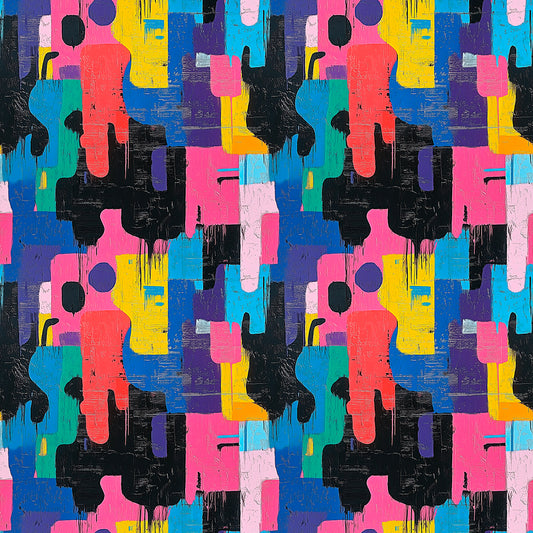 Abstrakte Street-Art Farbintensiv & markant Selbstklebend & PVC-frei – by PCC FoliaConcept