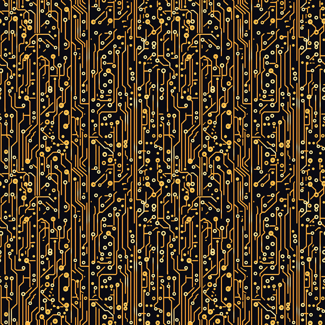 Lieferzeit 2-4 Tage Gold auf Schwarz Elektronik-Look trifft Luxus Selbstklebend & PVC-frei – by PCC FoliaConcept