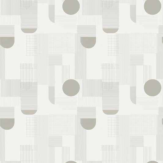 Schwarz-Weiß Retro Geometrisch