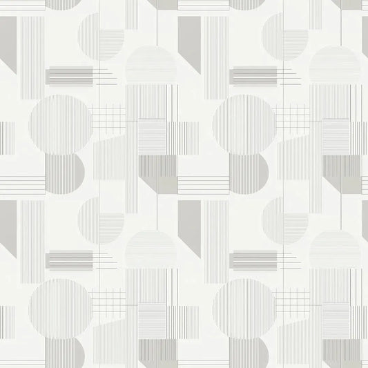 ✅ Selbstklebende Tapete ✅ Hellgraues Linienmuster – modernes geometrisches Design – leicht anzubringen – Pimp My Wall