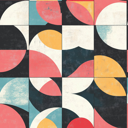 Geometrisch Retro Halbkreise