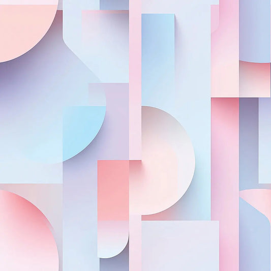 ✅ Selbstklebende Tapete ✅ Pastellfarben in Rosa, Blau & Lila – geometrische Formen mit 3D-Effekt – stilvolle Wandgestaltung – Pimp My Wall