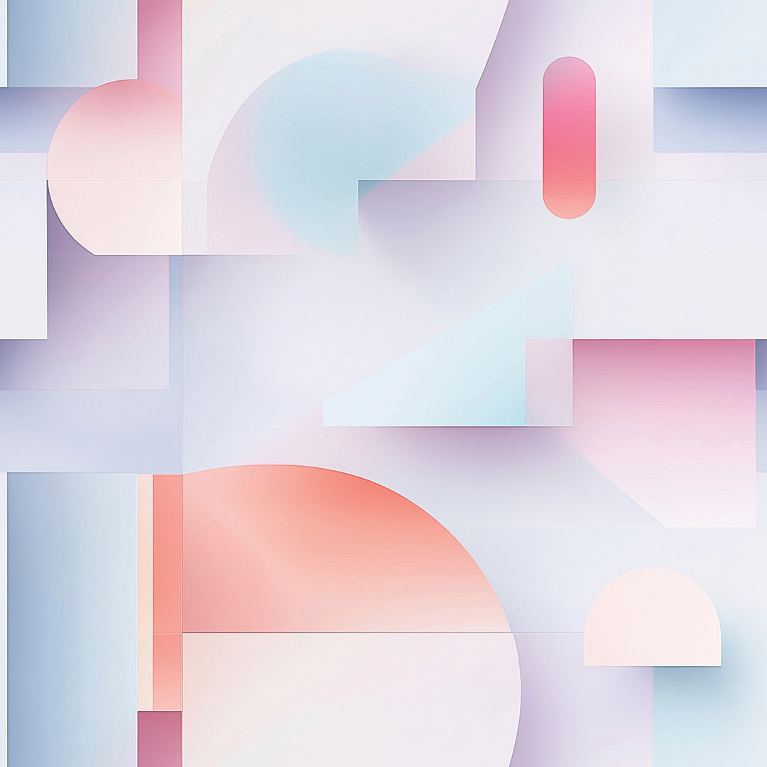 Pastell Rosa Geometrische Formen