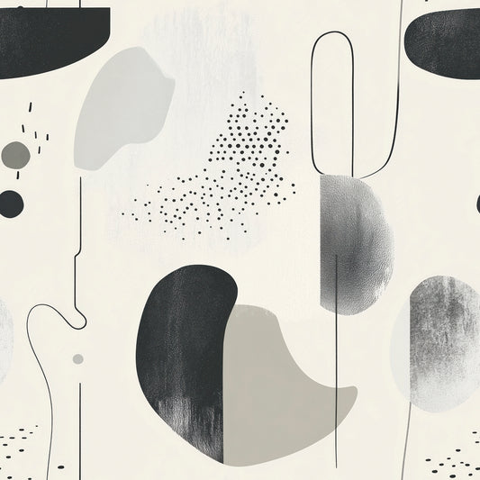 Modern Schwarz-Weiß Geometrisch