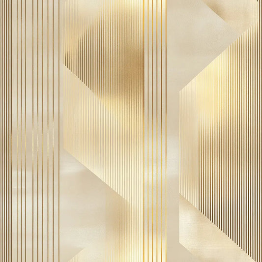 ✅ Edles Design mit goldenen Linien ✅ Moderne Geometrie für stilvolle Räume – Pimp My Wall
