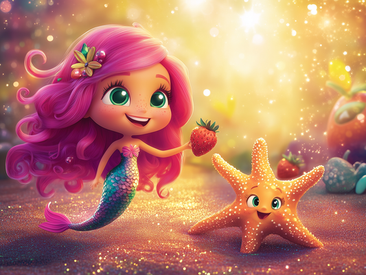 Unterwasserzauber mit Nixe Lilli Kinderzimmer selbsklebende Fototapete