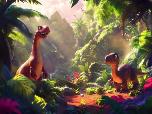 Dschungel der Dinosaurierträume Kinderzimmer selbsklebende Fototapete