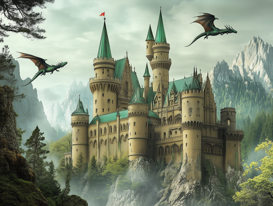 Der geheime Orden der Drachen Kinderzimmer selbsklebende Fototapete