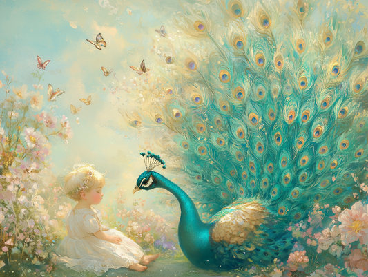 Farbenpracht & Fantasie Kinderzimmer selbsklebende Fototapete