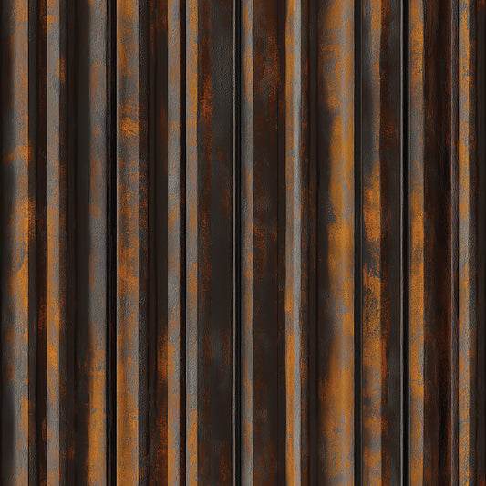 Rusty Dark Stripes Metall