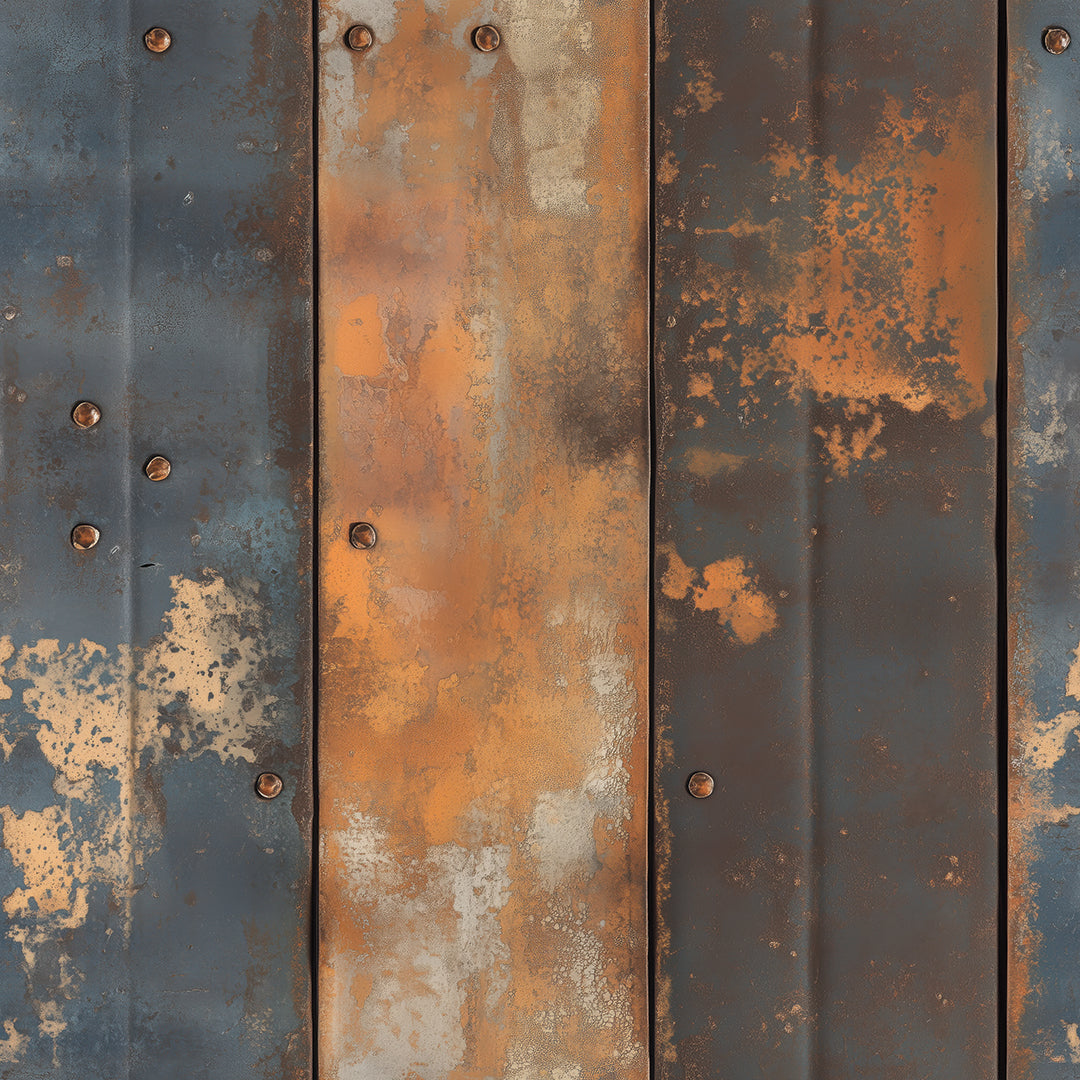 Rusty Blue Burn Metall