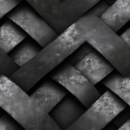 Black Steel Braid Metall