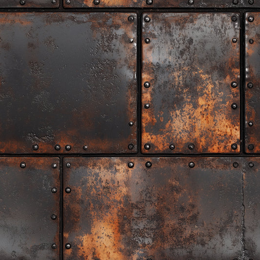 Rusty Black Steel Plates Metall