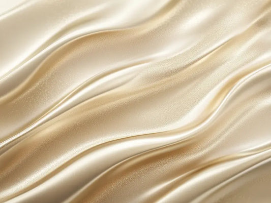 Designtapete Samtgold Champagner Detailansicht – Champagner, Gold, Hellbeige, Perlmutt, selbstklebend