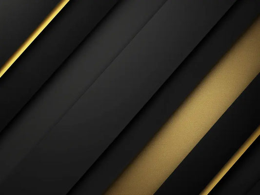 Designtapete Diagonale Goldlinie Detailansicht – Schwarz, Dunkelgrau, Gold, selbstklebend